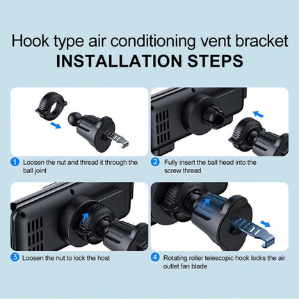 Wireless Car Charger for Fold 5/6/4, Fast Charging Dashboard Mount