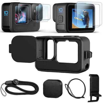 Protective Silicone Case Kit for GoPro Hero 11/10/9 Black Accessories