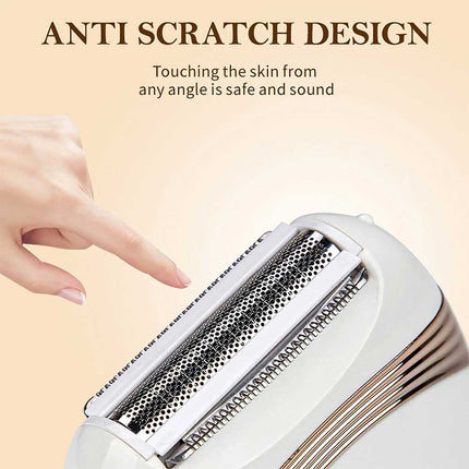 3-in-1 Rechargeable Wet & Dry Lady Body Shaver, Painless Mini Women Razor