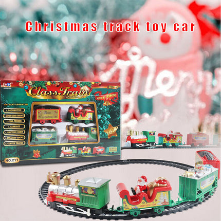 Christmas Train Electric Railway Tracks Santa Car Educational Xmas Gift
