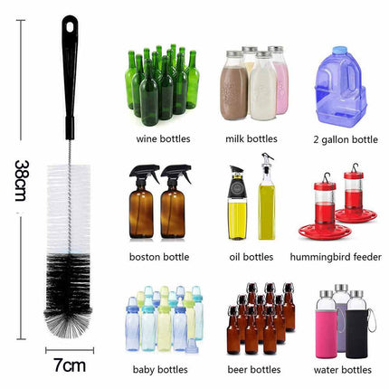8Pcs Long Handle Cleaning Brush for Bottles & Cups, Kitchen Scrub Washer