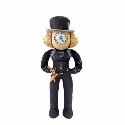 30cm Titan Drill Man & Clockman Plush Toy Set, Soft Stuffed Dolls Gift