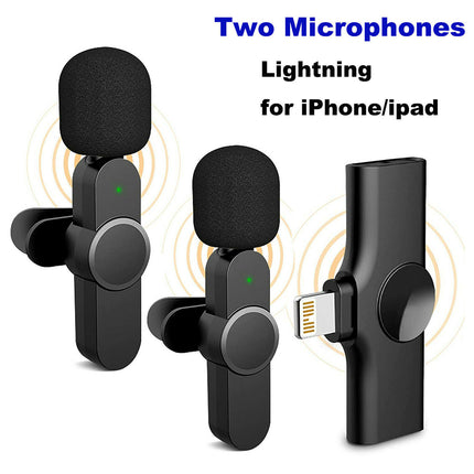 Wireless Lavalier Mini Mic for Android iPhone iPad Vlog Live Streaming