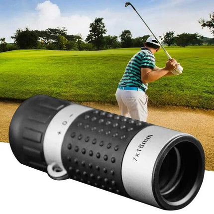 7x18 Golf Monocular Rangefinder, Pocket Scope Distance Finder