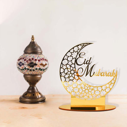 Islamic Eid Mubarak Acrylic Hanging Ornament Ramadan Home Decoration