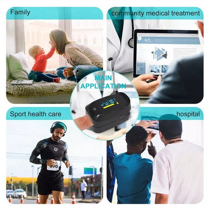 Professional Blood Oxygen Monitor Finger Pulse Oximeter Heart Rate