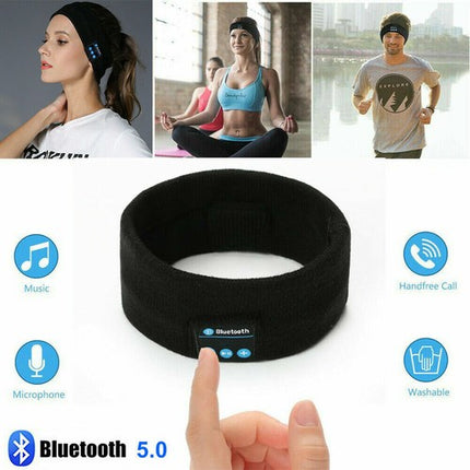 Wireless Bluetooth Headband Earphone Stereo Sleep Headset AU