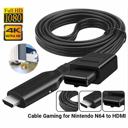 N64 to HDMI Converter Adapter for Nintendo 64 Console, AV to HDMI Cable