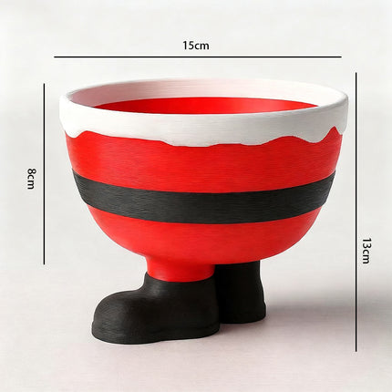 3D Printed Christmas Feet Bowl, Santa & Elf Red Candy Holder Gift