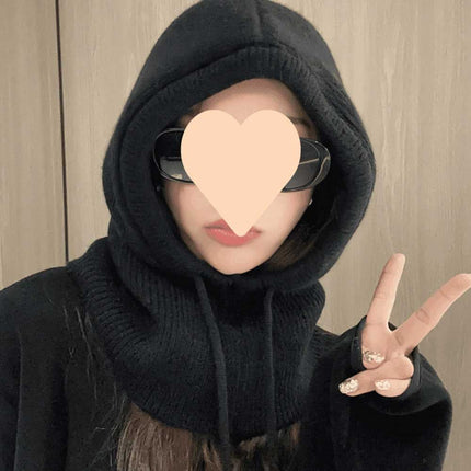 Winter Thermal Knitted Balaclava Scarf Ski Face Neck Warmer Hat Women