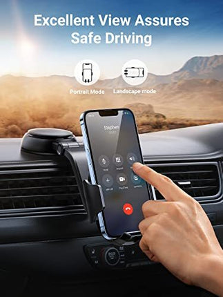 UGREEN Phone Car Mount with Dashboard Suction, Fits 4.7-7.2" Phones