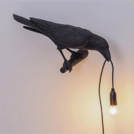 Lucky Bird Resin Wall Lamp Table Lamp Night Light LED Bedside Decor