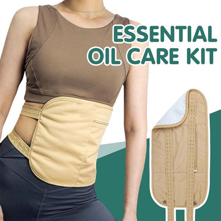 Reusable Castor Oil Compress Kit for Detox, Sleep & Constipation Relief