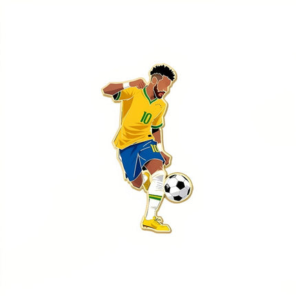 4PCS Football Star Pin Badge Set for Fan Backpack Accessory