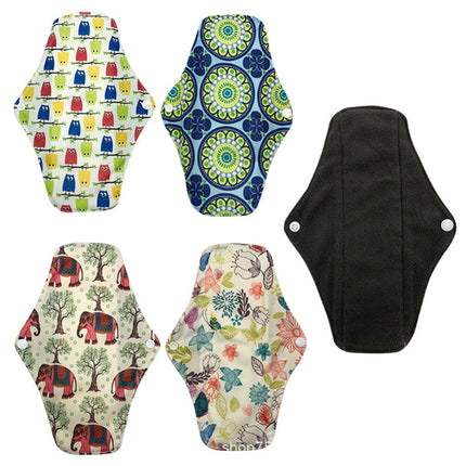 7Pcs Mixed Reusable Bamboo Cloth Eco Sanitary Towels Period Pads