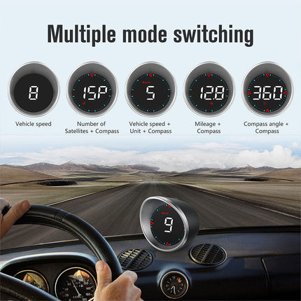 Universal G5 HUD GPS Speedometer Car Head Up Display with Speed Alarm
