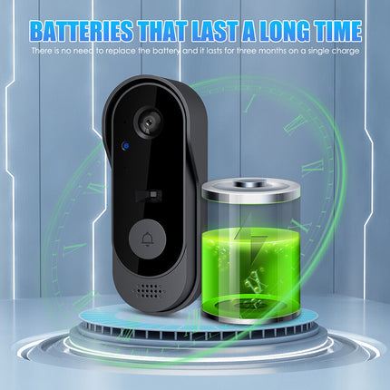 Wireless Smart Doorbell with WiFi Tuya Security Camera Phone Ring Alert