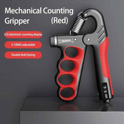 Adjustable Hand Grip Strengthener 5-100kg Digital Count Wrist Expander