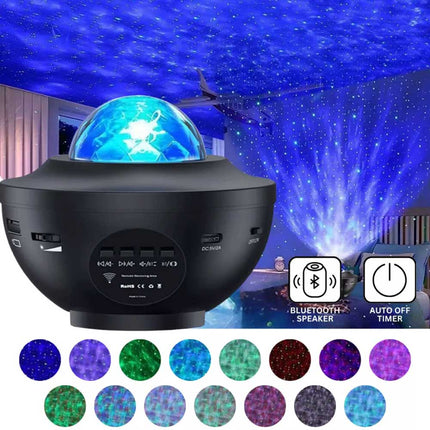 LED Ocean Star Galaxy Projector Night Light for Baby Room Party