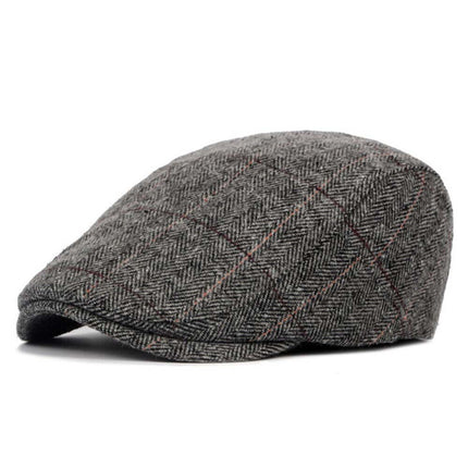 Classic Mens Newsboy Gatsby Ivy Cap, Cabbie Golf Driving Beret Beanie