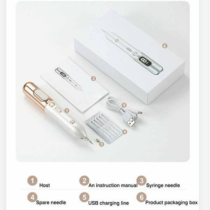 Laser Plasma Pen Skin Remover Machine LCD Freckle Mole Wart Dark Spot