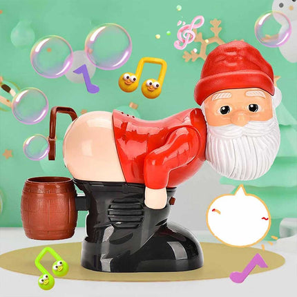 Christmas Snowman Bubble Machine with Music & Lights for Holiday Fun