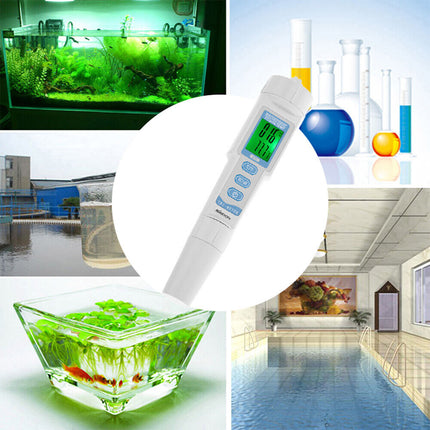 3-in-1 pH/EC/TEMP Water Quality Tester Pen Meter Acidometer AU