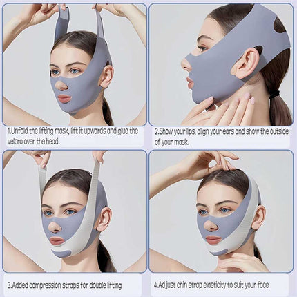 V-Line Face Mask Double Chin Reducer, Slimming Belt for Cheek Lift