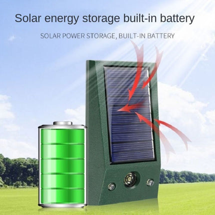 Solar Ultrasonic Animal Repeller IP66 Cat Dog Fox Pest Scarer Deterrent