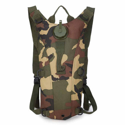 Outdoor 3L Camping Water Bladder Pack, Tactical Hiking Backpack