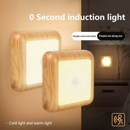 6 LED Motion Sensor Night Light Battery Operated Indoor Closet Cabinet Lamp