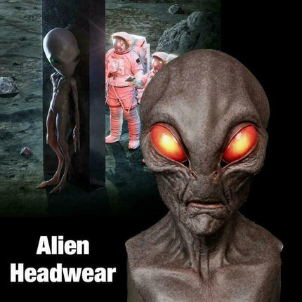 Soft Latex Alien Mask, Scary Halloween Cosplay Prop Comfortable