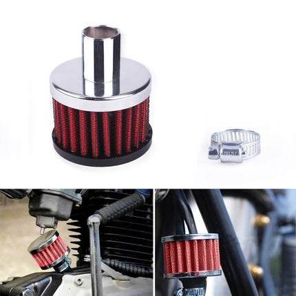 Portable Mini Breather Filters High Flow Crankcase Vent Cover Car Air Filter