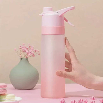 700ml Sport Matte Spray Water Bottle, Cooling Mist Kettle Cup