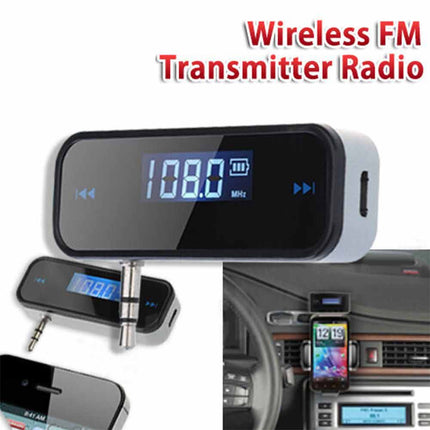 3.5mm Car FM Transmitter Wireless Handsfree MP3 Player Adapter