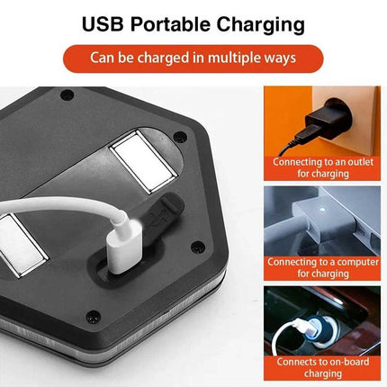 Magnetic 360° Rotating LED Car Warning Light Flashing Emergency Lamp