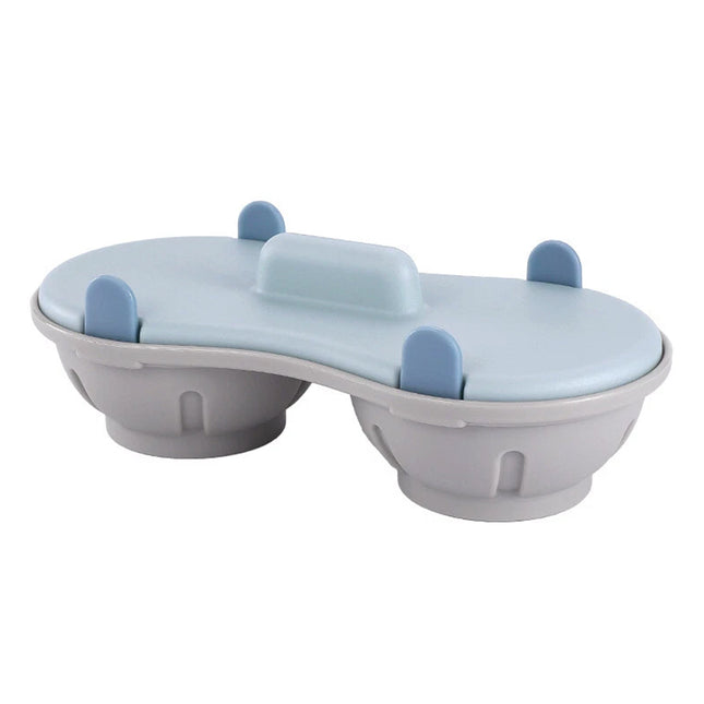 Microwave Double Cup Egg Poacher, Steamer & Boiler for 2 Eggs