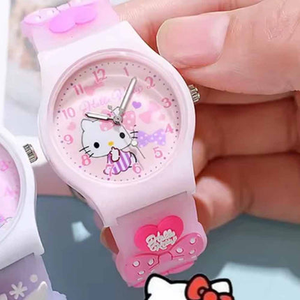 Cute Cartoon Cat Watch for Girls, Kids Little Wristwatch Gift