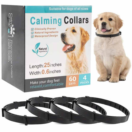 4 Pack Calming Collar for Dogs Cats Pet Pheromone Collar Anxiety Relief