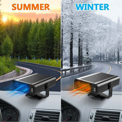 Portable Electric Car Heater DC 12V Heating Fan Defogger Defroster Demister