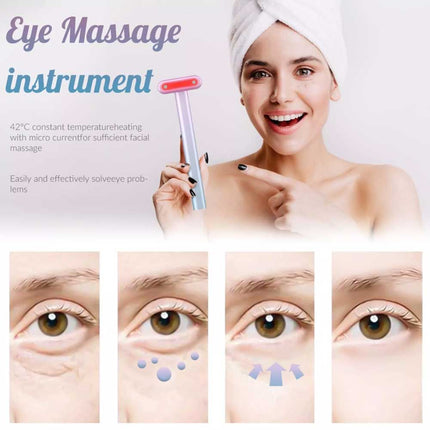 4-in-1 LED Red Light Face & Neck Massager with Skin Care Beauty Therapy
