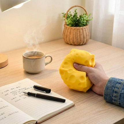Extra Large Squishy Cheese Stress Relief Soft Novelty Simulation Toy