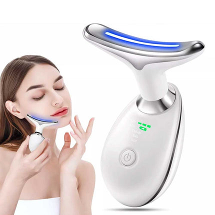 LED Neck Face Lifting Massager Skin Tighten Anti-Wrinkle Double Chin