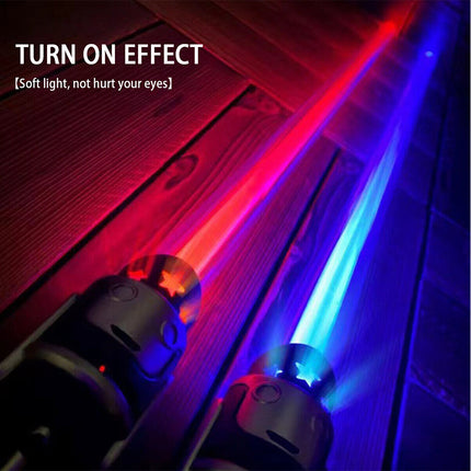 2 Pack LED Lightsaber Swords Colorful Flashing Light with Sound Toy