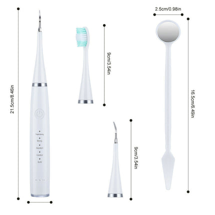 6in1 Ultrasonic Electric Toothbrush Teeth Stains Plaque Remover Cleaner