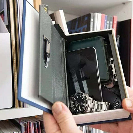 Portable Hidden Book Safe with Combination Lock, 18cm Secret Storage Box