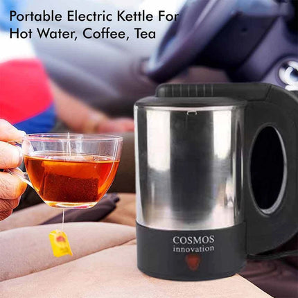 Portable 500ml Car Kettle 12V, Travel Water Heater for Caravan Camping