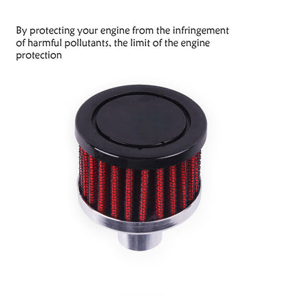 Portable Mini Breather Filters High Flow Crankcase Vent Cover Car Air Filter