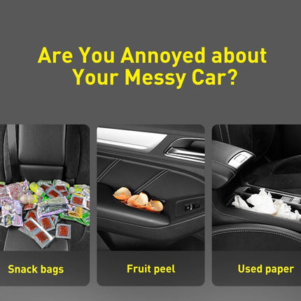 Baseus Car Trash Can Litter Bag Garbage Waste Bin Lid Organizer
