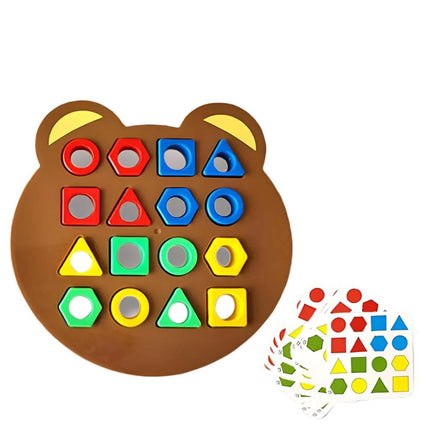 Shape Matching Board Game Color Sensory Educational Toy Quick Matching